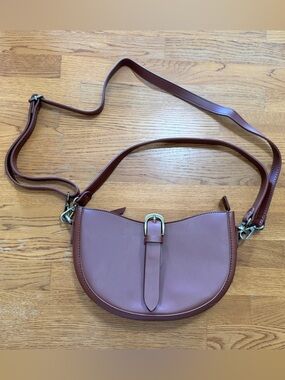 Saddle Bag with Antique gold-tone hardware